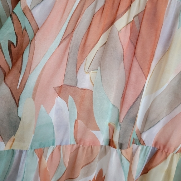 Sezane Andreanne Dress in Leaves size 42 - Picture 10 of 13